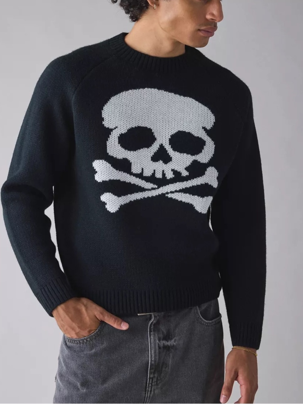 NWOT Urban Outfitters Graphic Knit Crew Neck Sweater Size Medium